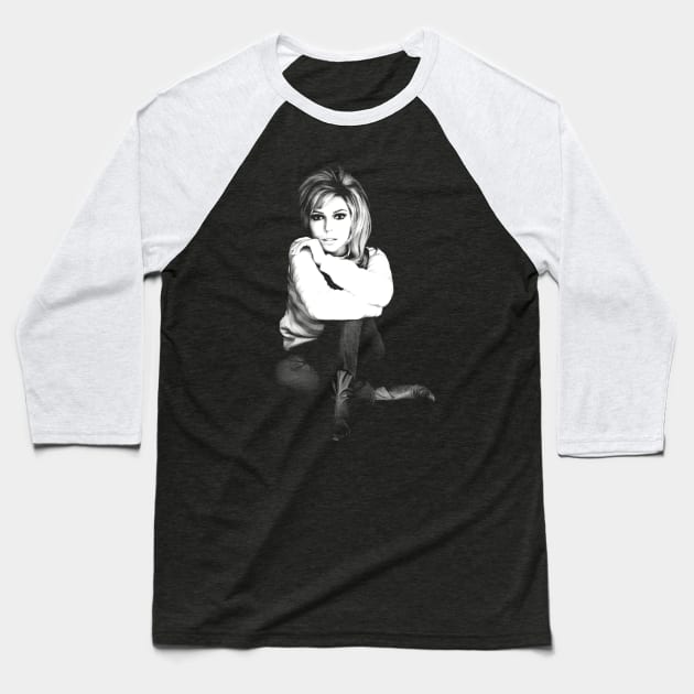 Vintage Retro Nancy Sinatra Baseball T-Shirt by Native Culture